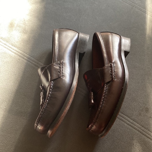 Dexter Dress Shoes With Tassels Size 8.5 Leather Sole and Upper - Picture 2 of 6